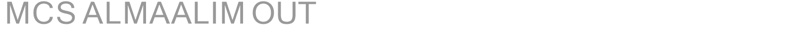 MCS ALMAALIM OUT font preview